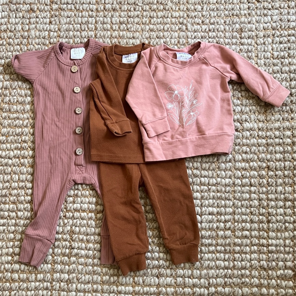Bundle of mebie baby clothing